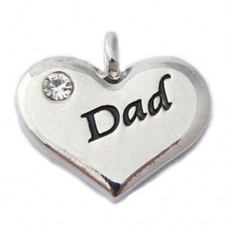 Dad Charm - Wedding Heart Charm