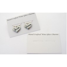Wine Glass Charms Mounting Card - For Set of 2 Wine Glass Charms Mounting Card - For Set of 2