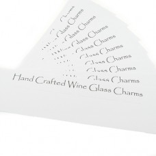 Wine Glass Charms Mounting Card - Packaging - Long Wine Glass Charms Mounting Card - Packaging - Long